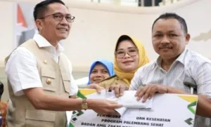 Penyaluran Bantuan Zakat Pemkot Palembang lewat 5 Program Unggulan BAZNAS