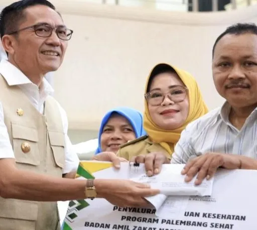 Penyaluran Bantuan Zakat Pemkot Palembang lewat 5 Program Unggulan BAZNAS
