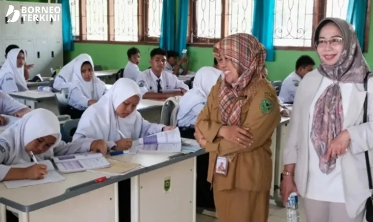 Komisi I DPRD Berau Tinjau Pembangunan Gedung SMPN 1 Yang Baru