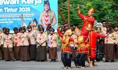 Hari Pramuka ke-64 Tampilkan Atraksi Semaphore yang Menginspirasi