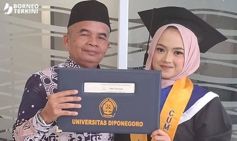 H. Sumadi Hadiri Wisuda Dhia Tsyurraya di UNDIP Kota Semarang