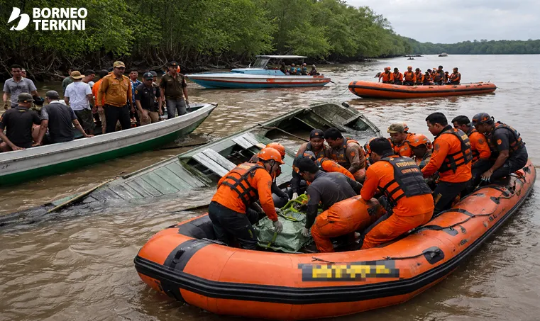 Perahu Ketinting Terbalik, Satu Meninggal Dunia