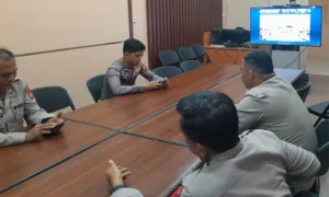 Polres Ogan Ilir Ikuti Vidcon Anev, Komitmen Dukung Penuh Ketahanan Pangan Nasional