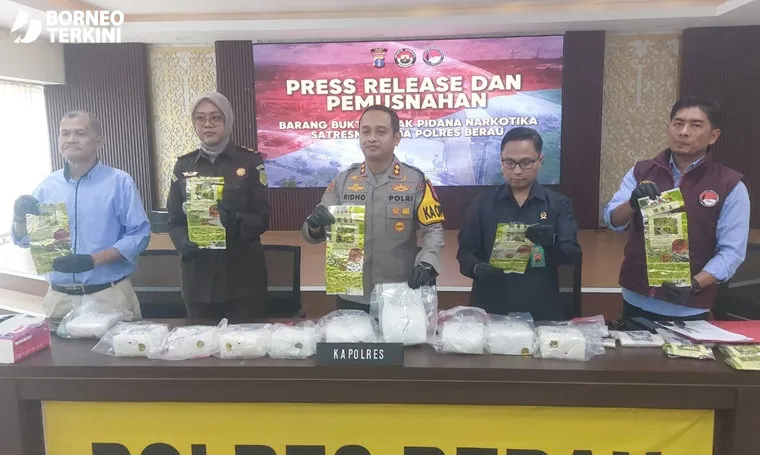 Polisi Sita 10 Kg Sabu Dalam Kemasan Teh Guanyinwang
