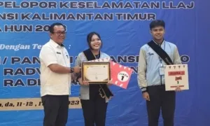 Siswi SMAN 1 Tanjung Redeb Sabet Juara I Pelajar Pelopor Keselamatan LLAJ Kaltim 2026