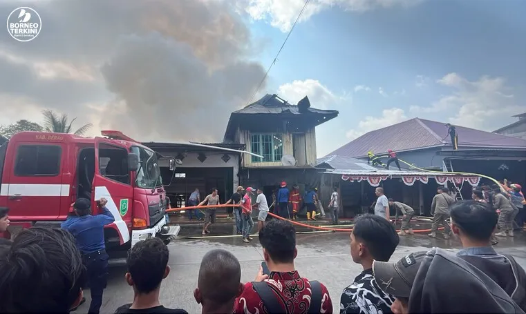Tiga Bangunan Terbakar di Berau, 8 Orang Terdampak