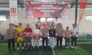 Polres Ogan Ilir Tutup Turnamen Futsal Peringati Hari Bhayangkara ke-80