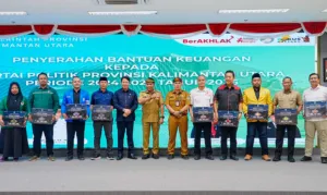 Pemprov Kaltara Serahkan Bantuan Keuangan untuk 10 Parpol